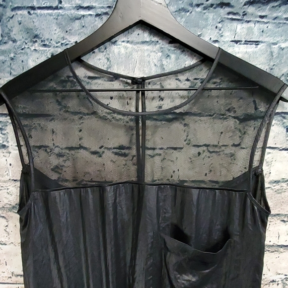 BCBGMaxAzria | Gothic Black Ruched Blouson Dress - Picture 2 of 10